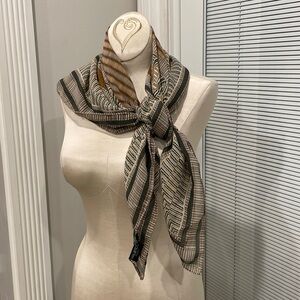 Halston 100% Silk Scarf